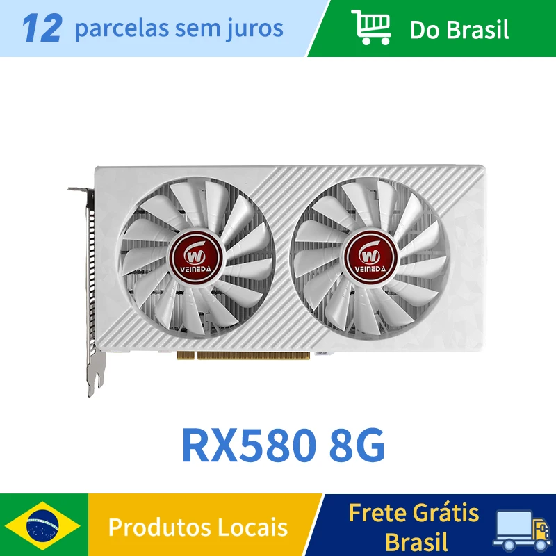Placa de Vídeo VEINEDA RX 580 8GB 2048SP