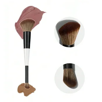 1 Double-Ended Makeup Brush, Foundation Brush, Concealer Brush, Blush Brush, Contour Brush, Eye Shadow Brush, Multi-Functional Makeup Brush 1