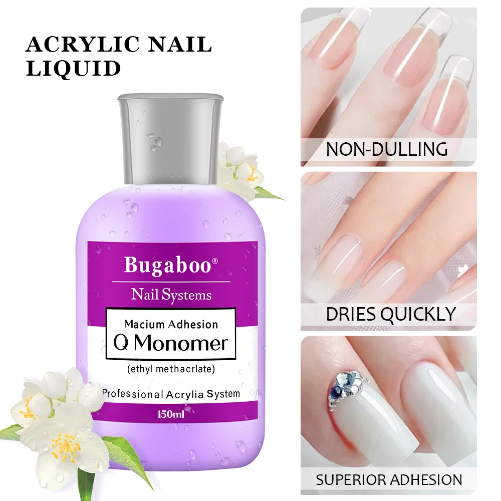 5OZ EMA Acrylic Liquid Monomer 150/120/75/40ml Fast Dry Nail Acrylic Crystal Liquid for Nail Art Extension Carving Powder Tools 3