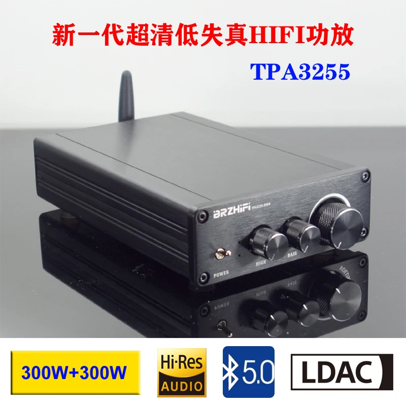 

Плата усилителя Weiliang TPA3255, HIFI, Bluetooth 5,0, 300 Вт + 300 Вт LDAC