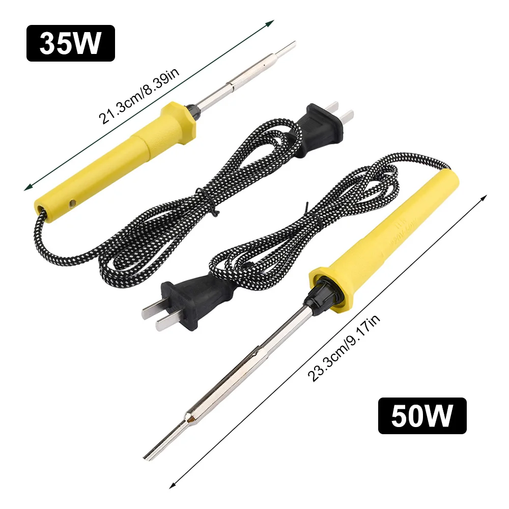 50W 35W Electric Soldering Iron 220V Household Welding Equipment Internally Heated Rapid Heating Portable Welding Repair Tools