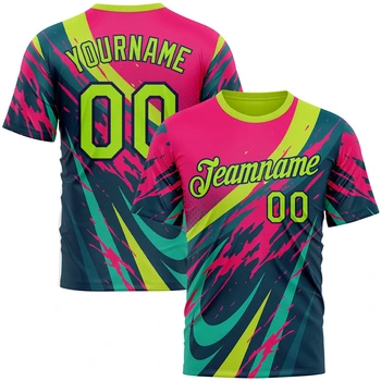 Personalizzazione Uniformi della squadra della maglia sportiva fai-da-te per uomo Nome personalizzato Nome della squadra Numero T-shirt con stampa 3D T-shirt casual oversize