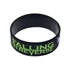 25 Pcs Falling In Reverse Silicone Rubber Wristband One Inch Wide Bracelet for Music Concert 4