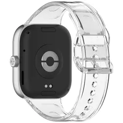Transparent Sunshine Turn Color Silicone Watchband Bracelet Wristband for Xiaomi band 9 pro (Clean)