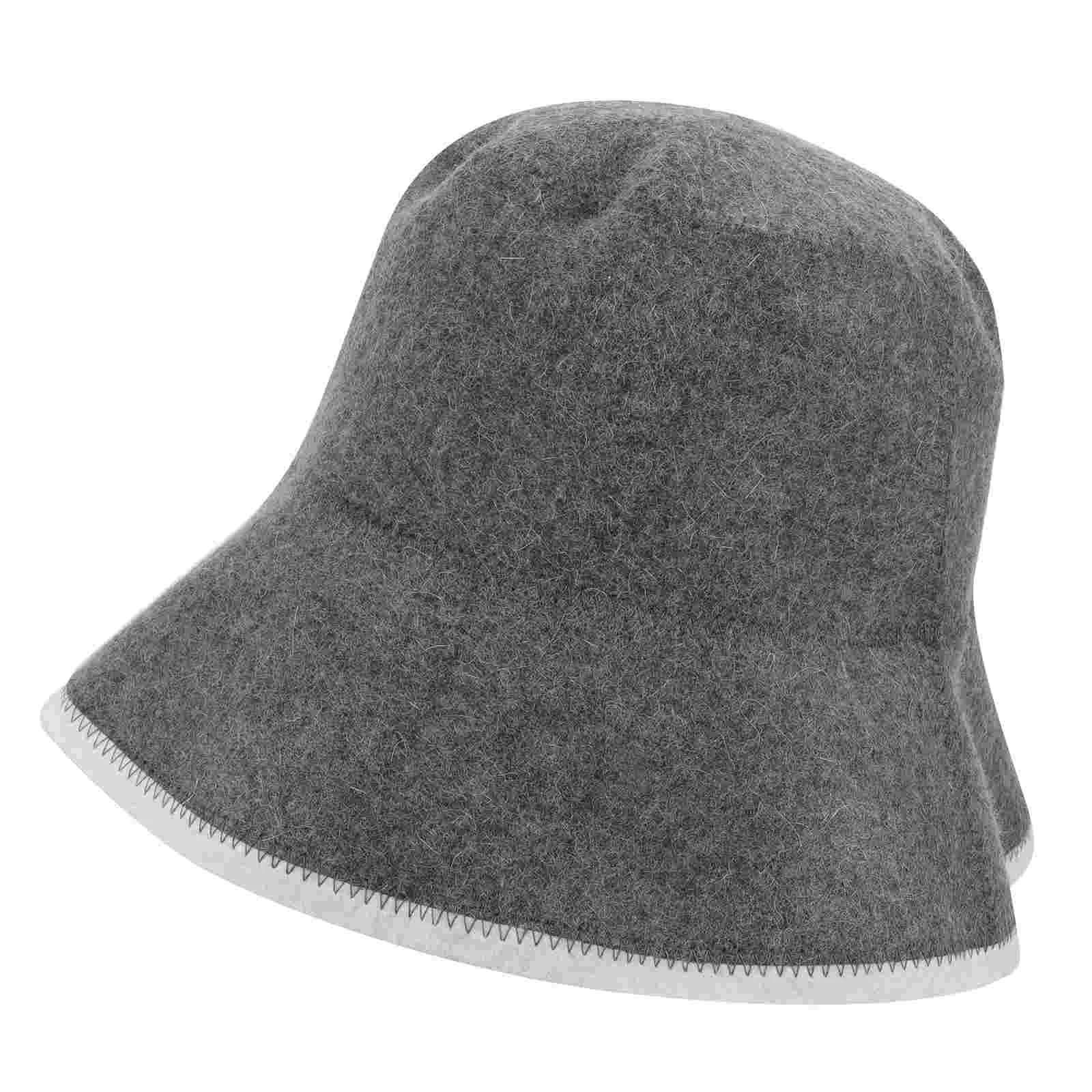 

Wool Sauna Hat Accessories for Men Shower Felt Household Bath Caps Women Man Stylish
