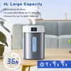 4L Ultrasonic Cool Mist Humidifier with 304 Stainless Steel Tank, Auto Humidity Control, Night Light, and Timer 3