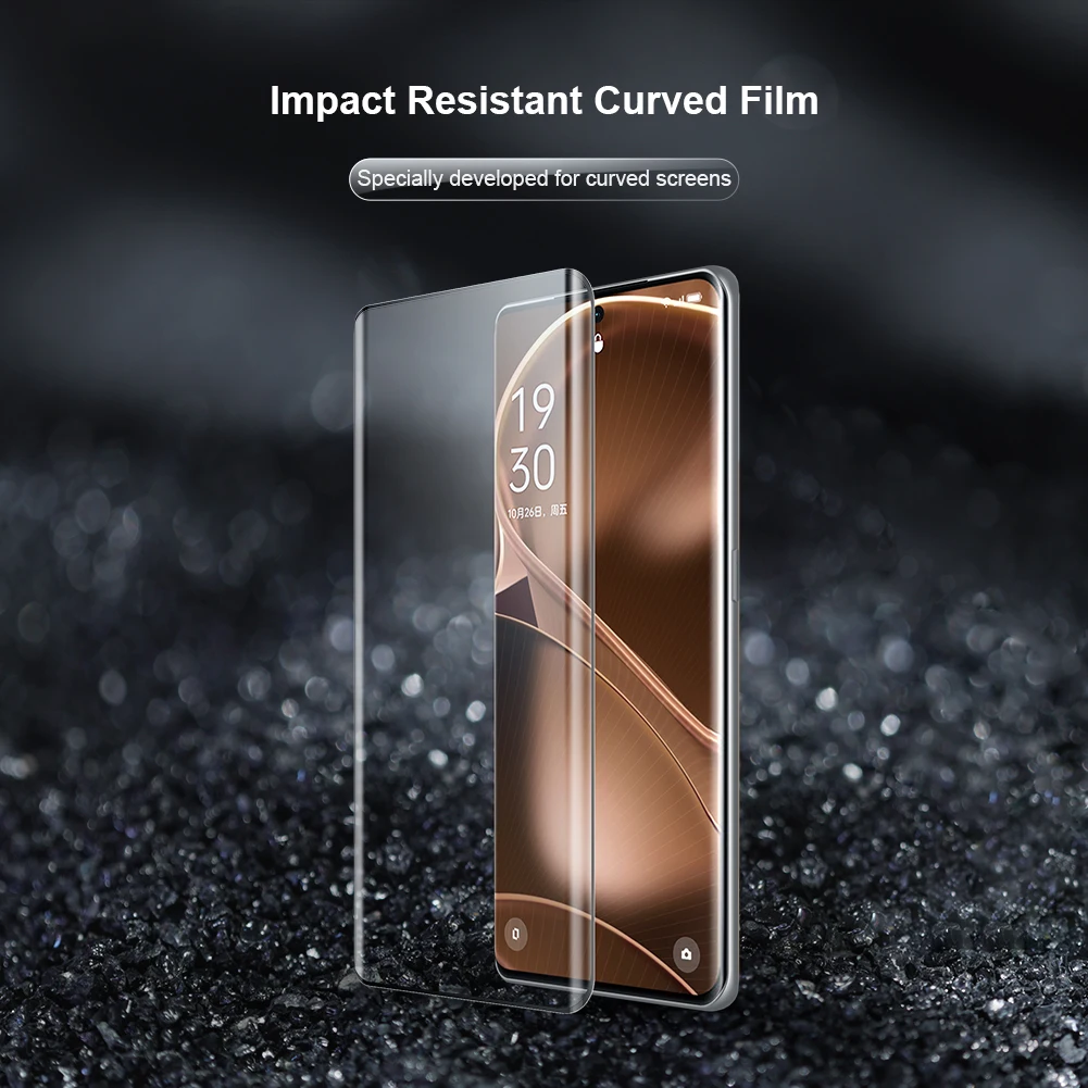 NILLKIN For Oppo Find X6 Pro Film 2 Pcs Impact Resistant Curved Screen Protector For Oppo Find X6 Soft Film Not glass