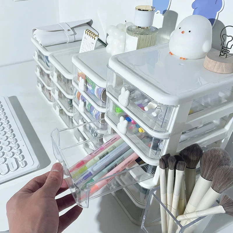 Transparent Stacked Drawer Organizer 2