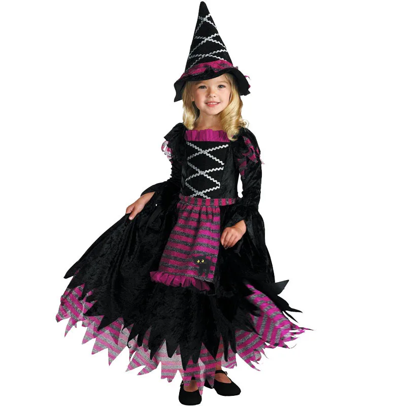 

Girls Halloween carnival party little witch cosplay costume children's prom witch cosplay costume suit carnival party