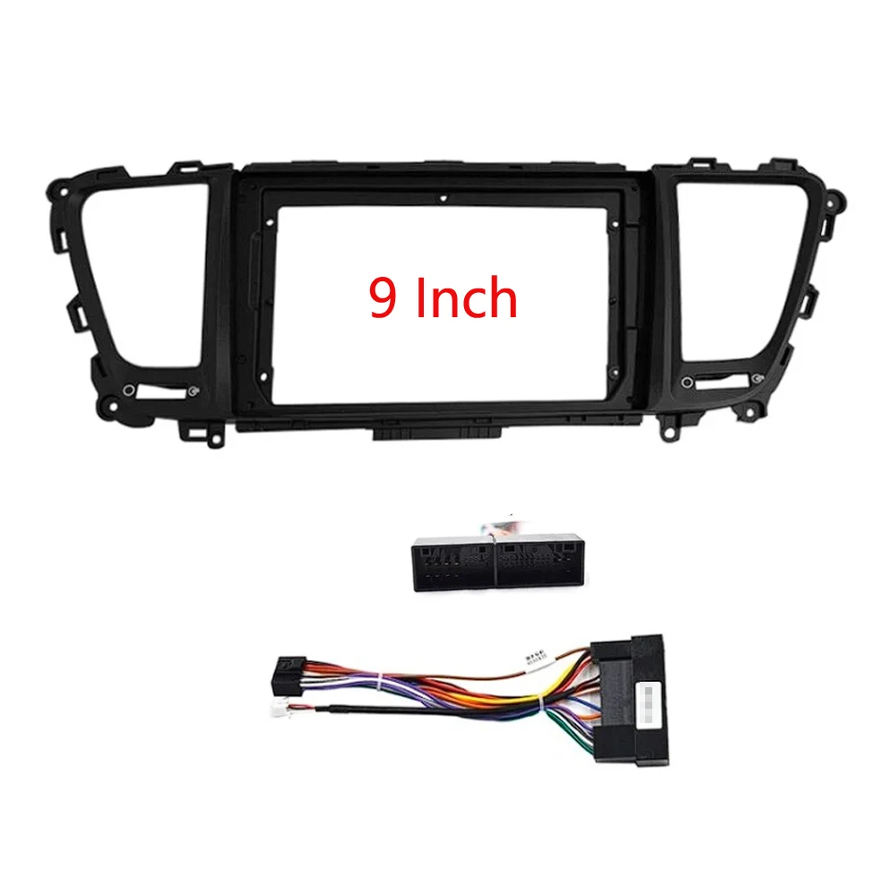 

2 Din 9 Inch Car Radio Installation DVD GPS Mp5 ABS PC Plastic Fascia Plane Frame for KIA Sedona Carnival LHD 2014-2019 Dash Kit