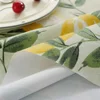 1x Lemon Pattern PVC Tablecloth Home Waterproof Oil Resistant Washable Dustproof Rectangular Tablecloth Kitchen Table Decoration 5
