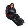 Black Snow Camping Goose Down Sleeping Bag Warm Down Filled Adult Mummy Style Sleep Bag 4 Seasons Camping Travel Sleeping Bag 5