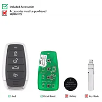 1ชิ้น autel AT004CL สากลสมาร์ทคีย์ระยะไกล4ปุ่ม autel สมาร์ทคีย์สำหรับ autel สมาร์ทคีย์สำหรับ KM100 IM508 IM608 4