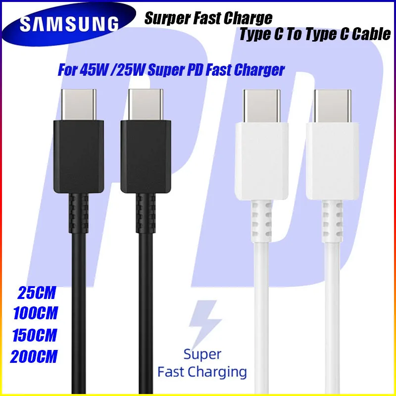 Samsung Chargeur USB-C à charge ultra rapide d'origine PD 25Watt