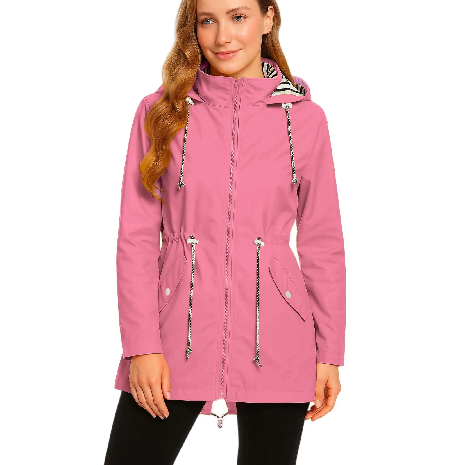 Ladies' Waterproof Long Raincoat – Perfect Gift
