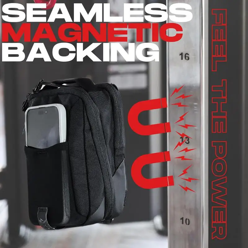 Magnetic Gym Water Bottle Bag Holder Built-in Magnet for Easy Attachment to Metal Surface Magnetic Bottle Sleeve Pouch 4