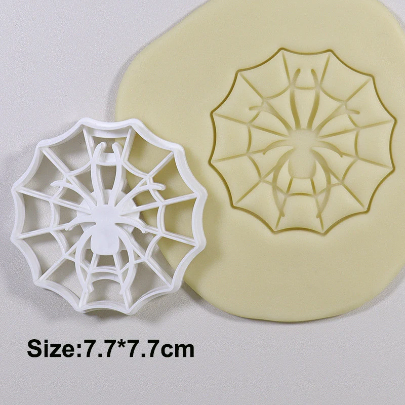 Description Picture 6 of itemHalloween Decoration Skull Head Cookie Cutter Mold Stamp Day of The Dead Skeloton Face 3D Plastic Biscuit Press Mould for Baking