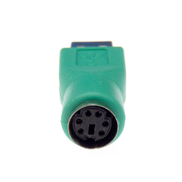 2 Adattatori USB To PS/2 Per Tastiera E Mouse - Convertitore Maschio USB A Femmina PS/2