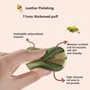Yaozhi 4pcs Leather Makeup Puff Super Soft Do Not Eat Powder Liquid Foundation Air Cushion Blending Sponges  Cosmetic Applicator 5