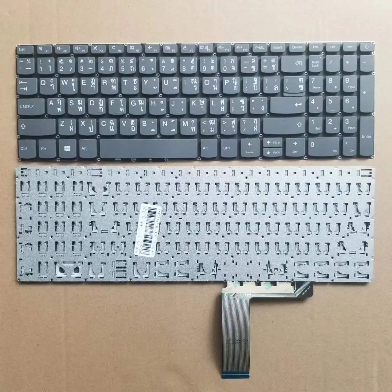 

Новая тайская клавиатура TI для Lenovo Ideapad 320-15 320-15abr 320-15iap 320-15ast 320-15ikb 320-15isk без рамки, серая