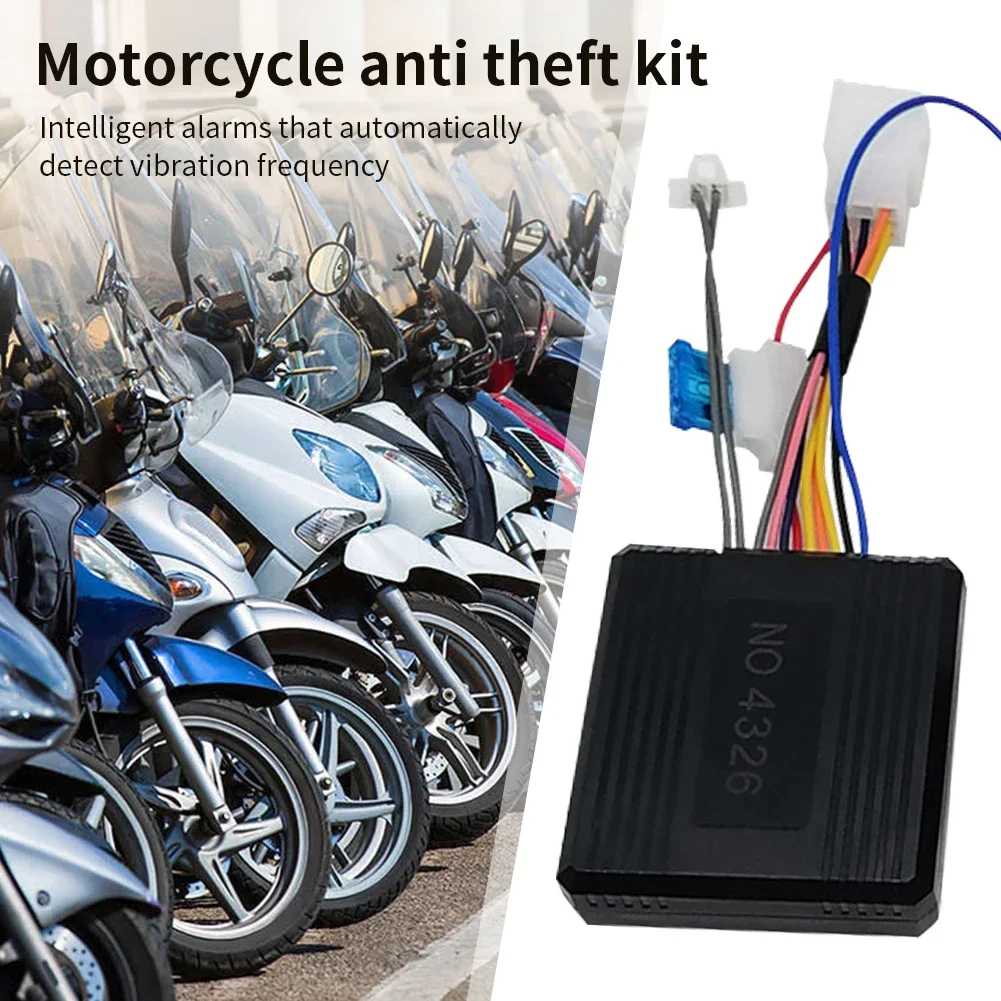 Motorcycle Alarm 12V Motorcycle Alarm Without Installation 1 Way Anti-theft Alarm For Motorcycle Burglar Alarms Motorbike Security System