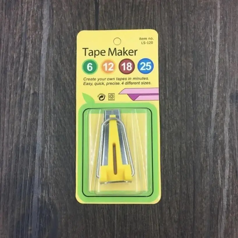 1 Pcs Splicing Cloth 4 Size Fabric Bias Tape Maker Binding Tool Quilting Sewing 6mm\12mm\18mm\25mm Craft DIY