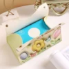 Facial Tissue Case Paper Organizer Lightweight Durable Tissue Box Holder Gift for Friends Family Members 5