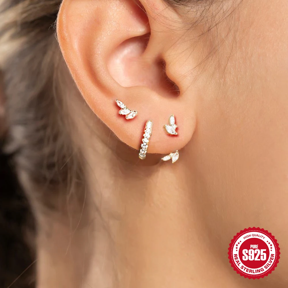 ピアス QUARQOR 7717 silver925 EARRING silver925 wave one touch earrings (2color) 韓国アクセサリー