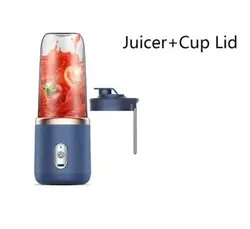 Compact Electric 6 - Blade Multifunction Blender & Smoothie Maker (Blue single cup)