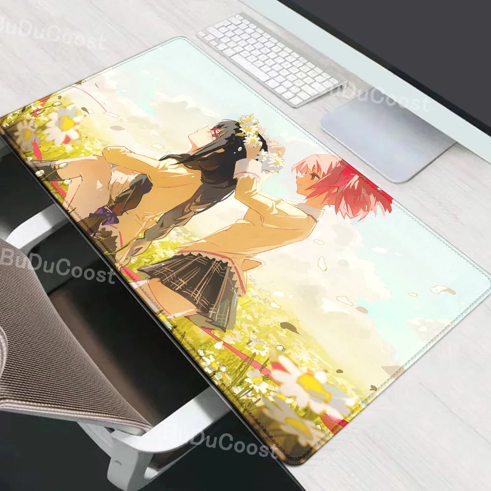 Anime MAGICAL GIRL MADOKA Mauspad INS Tide Große Cartoon Anime Gaming Teclado Mauspad Tastatur Mauspads DeskMat Zubehör