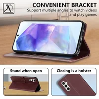 Wallet Flip Leather Case For For Samsung Galaxy A05s A06 A07 A12 A13 A14 A15 A16 A17 A24 A26 A34 A35 A36 A52 A53 A54 A55 A56 - Image 3
