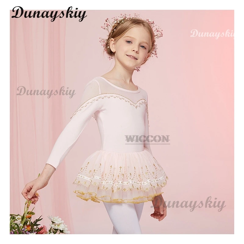 

Girls Ballet Leotard with Tutu Skirt Dance Clothes Gymnastics Camisole Bodysuit tulle Training Outfit skirt for girls dance