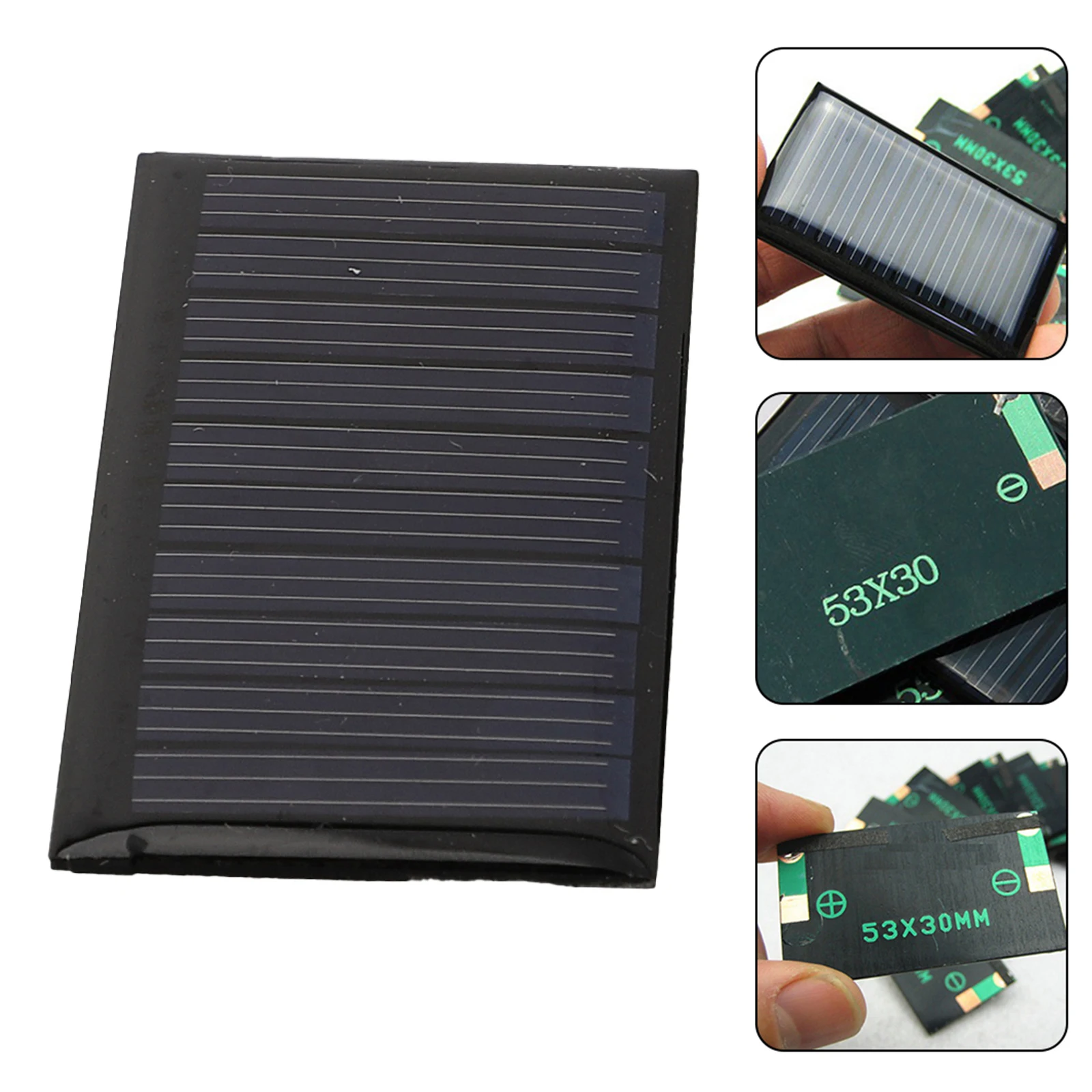 Description Picture 4 of item10pcs Solar Panel 5V 30mA Mini Solar System DIY Portable Solar Cell For Battery Cell Phone Chargers Solar Displays Toys