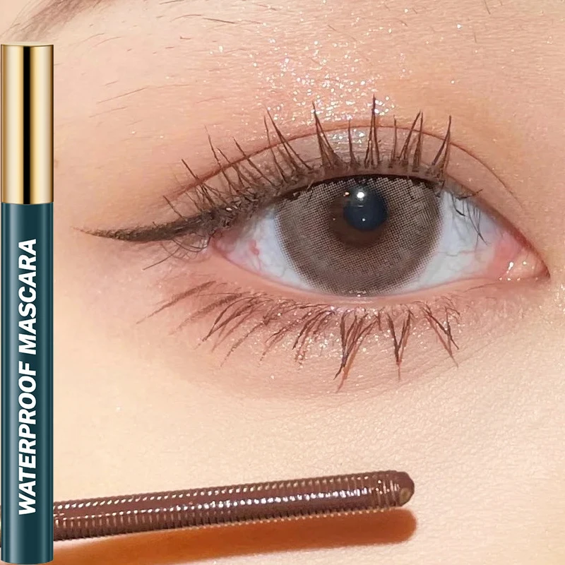 

Ultra-fine Mascara Waterproof Volume Smudge-proof Curling Lengthening Eyelash Extension Black Brown Mascara Eye Makeup Tools 1PC