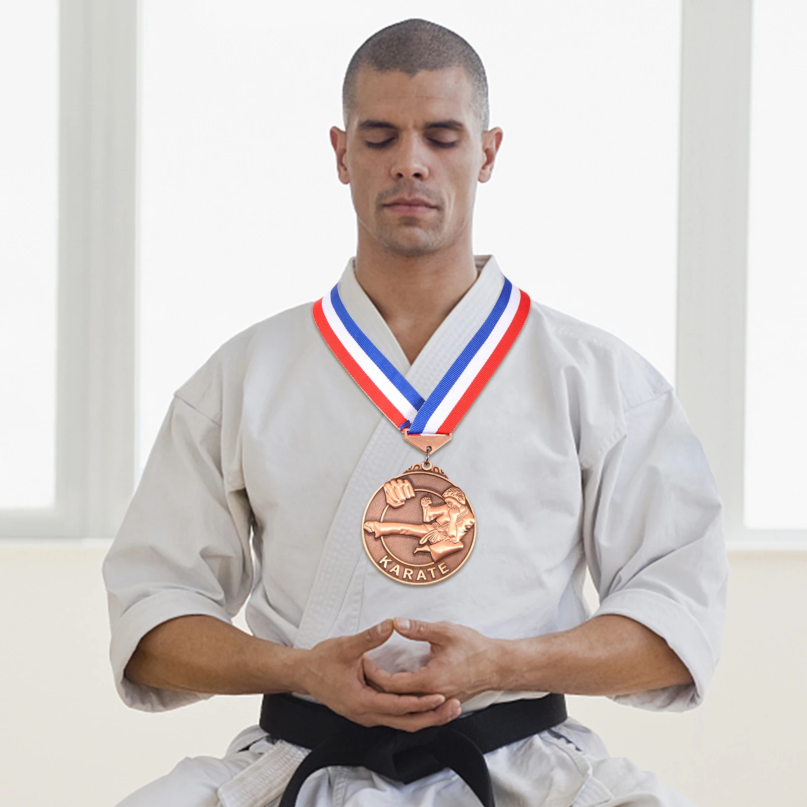 Race Medal Taekwondo Martial Sports Competition Award Karate Medal Karate Event Decor Ancient Bronze award medals