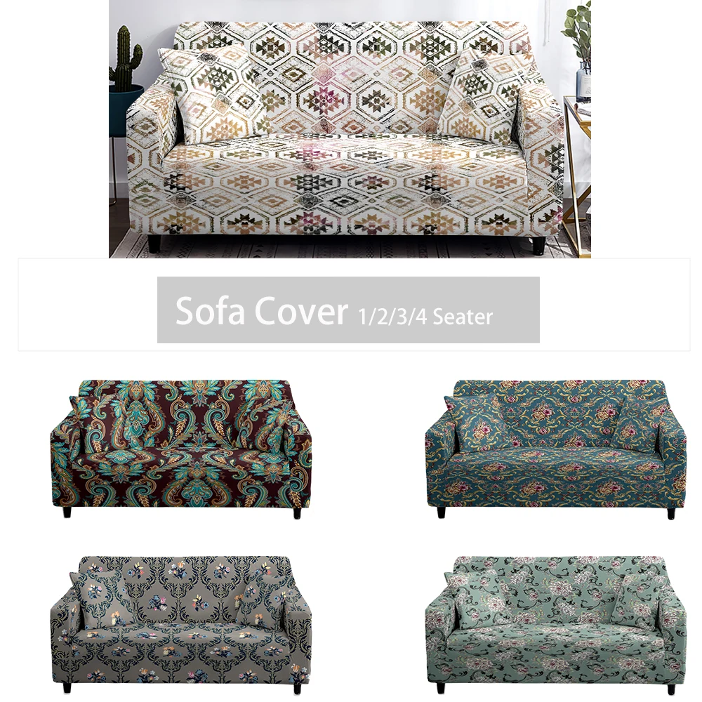 

Lattice Sofa Cover Combination Corner Sofa Cover Chair Protective Cover Living Room Flower Sofa Cover