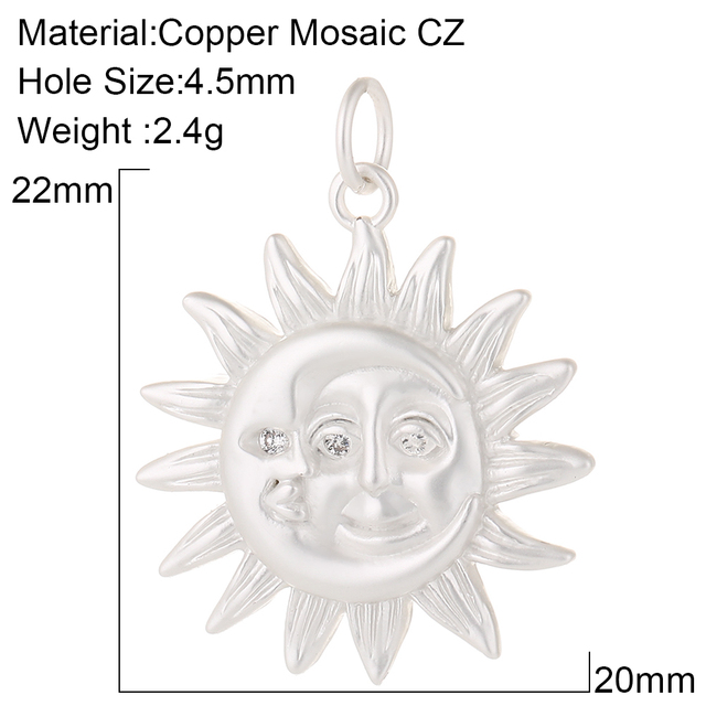 Moon Pendant Charms for Jewelry Making Charm Designer Jewelry Charms for Earrings Necklace Bracelet Handmade High Quality