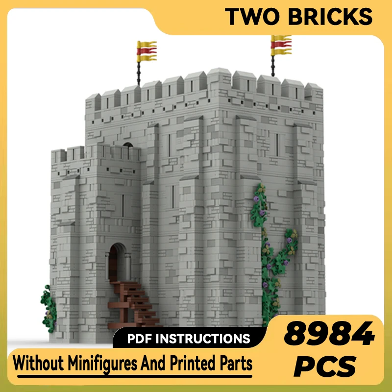 

Technical Moc Bricks Castle Model Norman Keep Fortress Modular Building Blocks Gifts Toys For Children DIY Sets Assembling