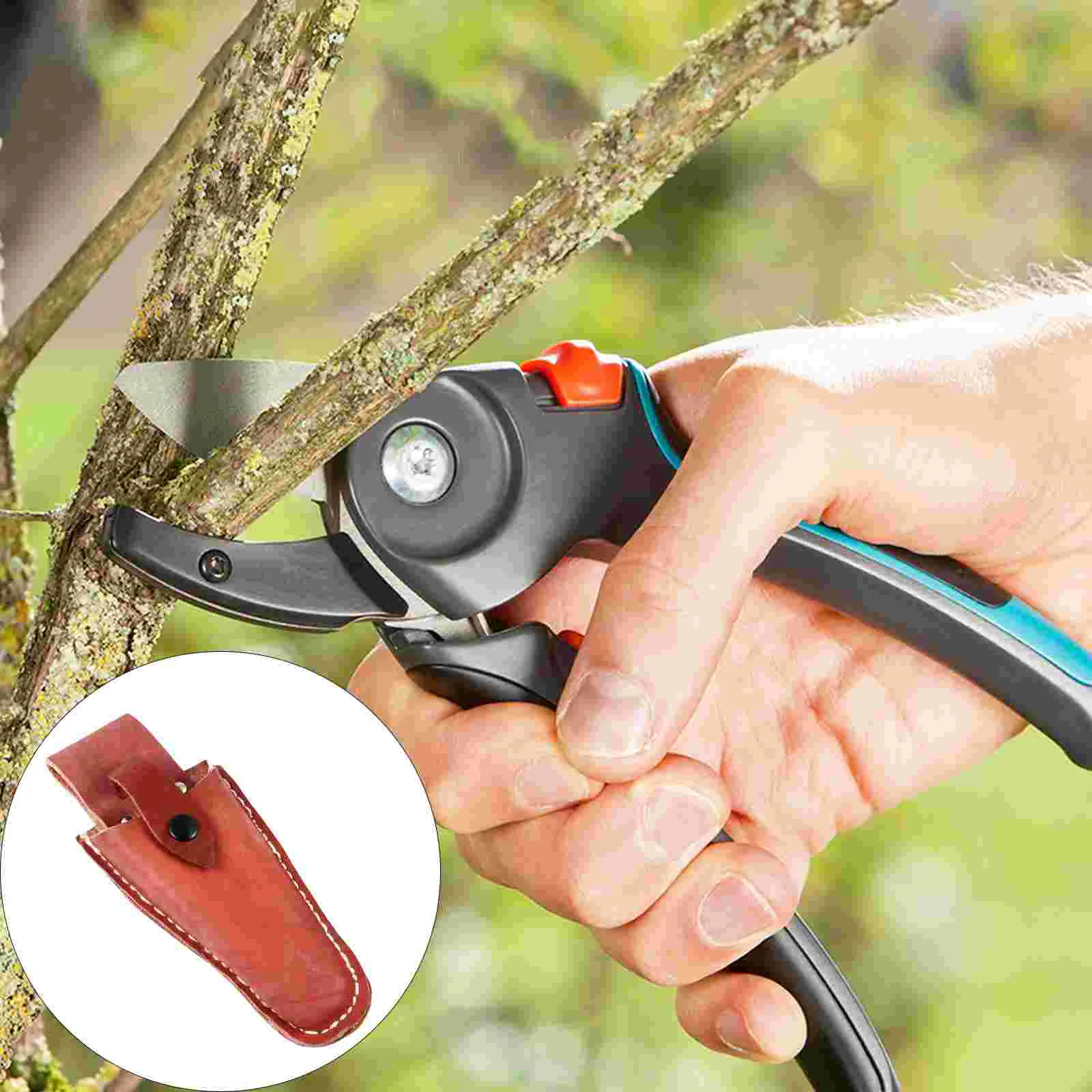 

Hangable Snap Tool Belt Pruning Shears Sharpener Tool Pruner Pouch Pruner Tool Scissor Bag Fanny Pack