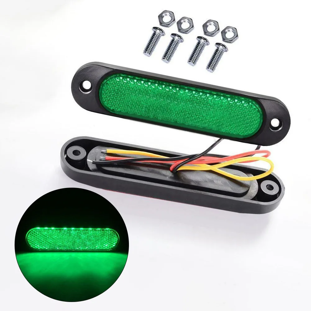

Side Marker Light Car Light 12-24V Waterproof 2pcs Green 3030 LED Car Clearance Side Indicator Side Marker Running