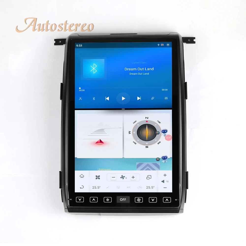 14.4 Inch Android 13 Carplay For Ford F150 2009-2014 Tesla Style Car GPS Navigat