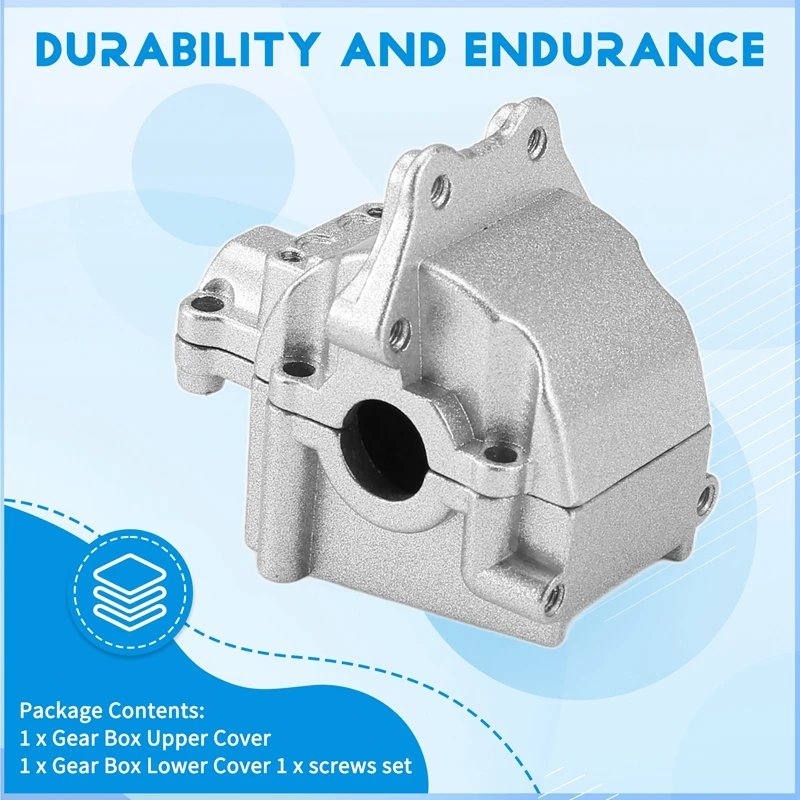 T23C Metal Wave Box Gear Box Upper And Lower Cover 144001-1254 For 1/14 Wltoys 144001 RC Car Spare Parts