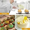 Silicone Piping Bags and Tips Set Cake DIY Decorating Kit with Stainless Steel Nozzle Reusable Silicone Pastry Baking tool 6