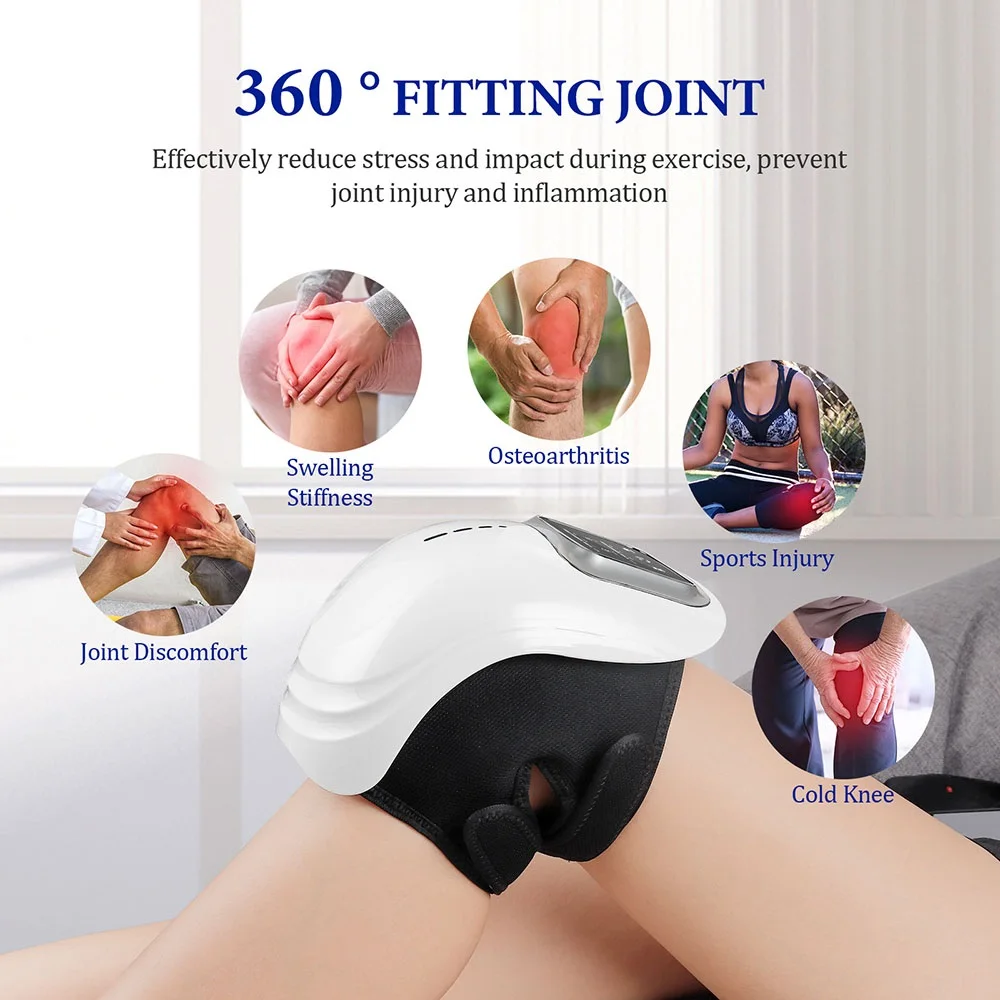 Smart Loftdrock Vibratioun Heizung Elektresch Massage Hine Rout Liicht Infrarout Knéi Schmerzlinderung Massager_voghion.com