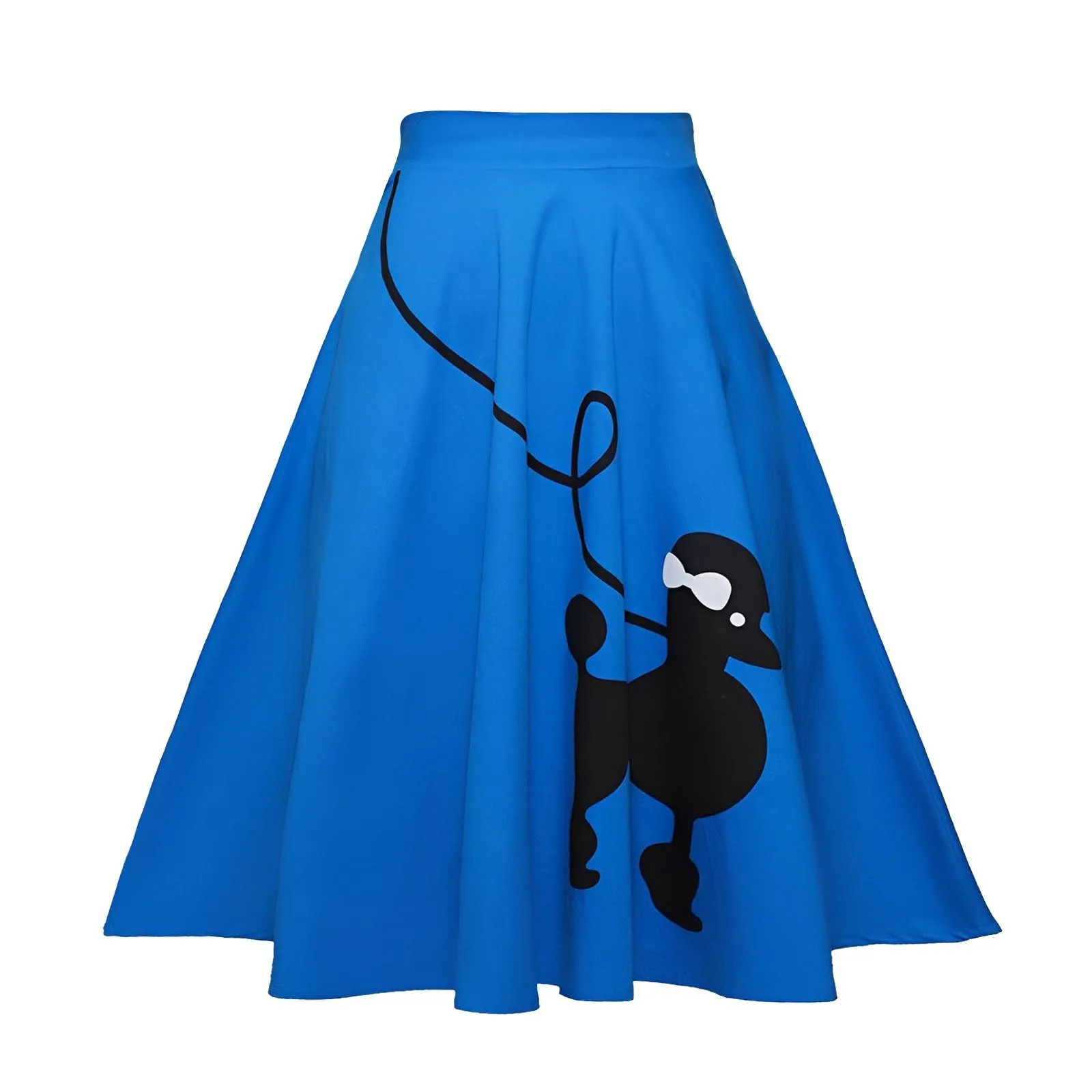 

Woman'S Mid Length High Waist Retro Poodle Print Skirt A Line Skirt Dog Print Skirts For Woman 2024 Fashionable Roupas Feminina