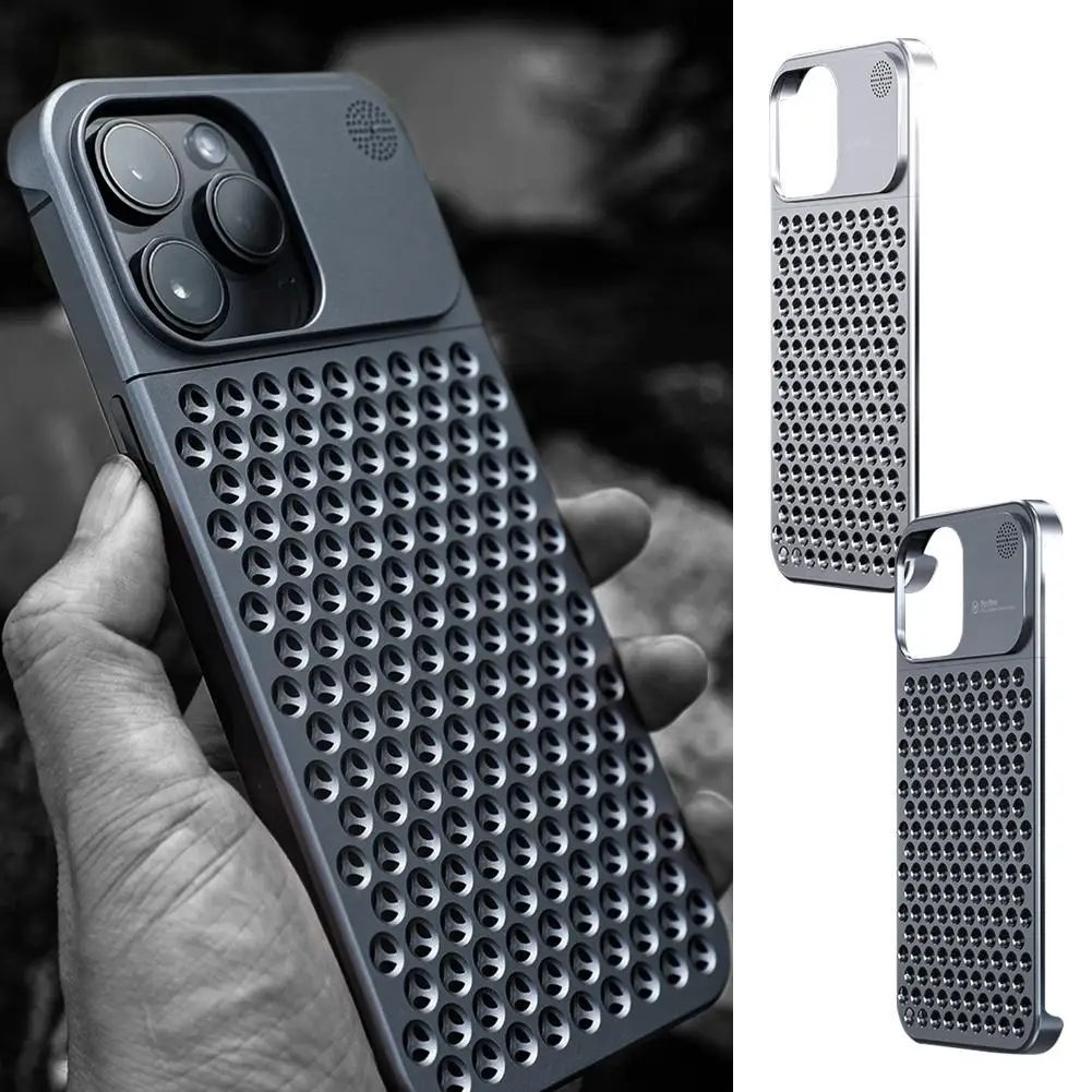 

Фотосумка подходит для IPhone 15pro, фоточехол из алюминиевого сплава для Apple 15promax, чехол для телефона F8G1 с вырезами