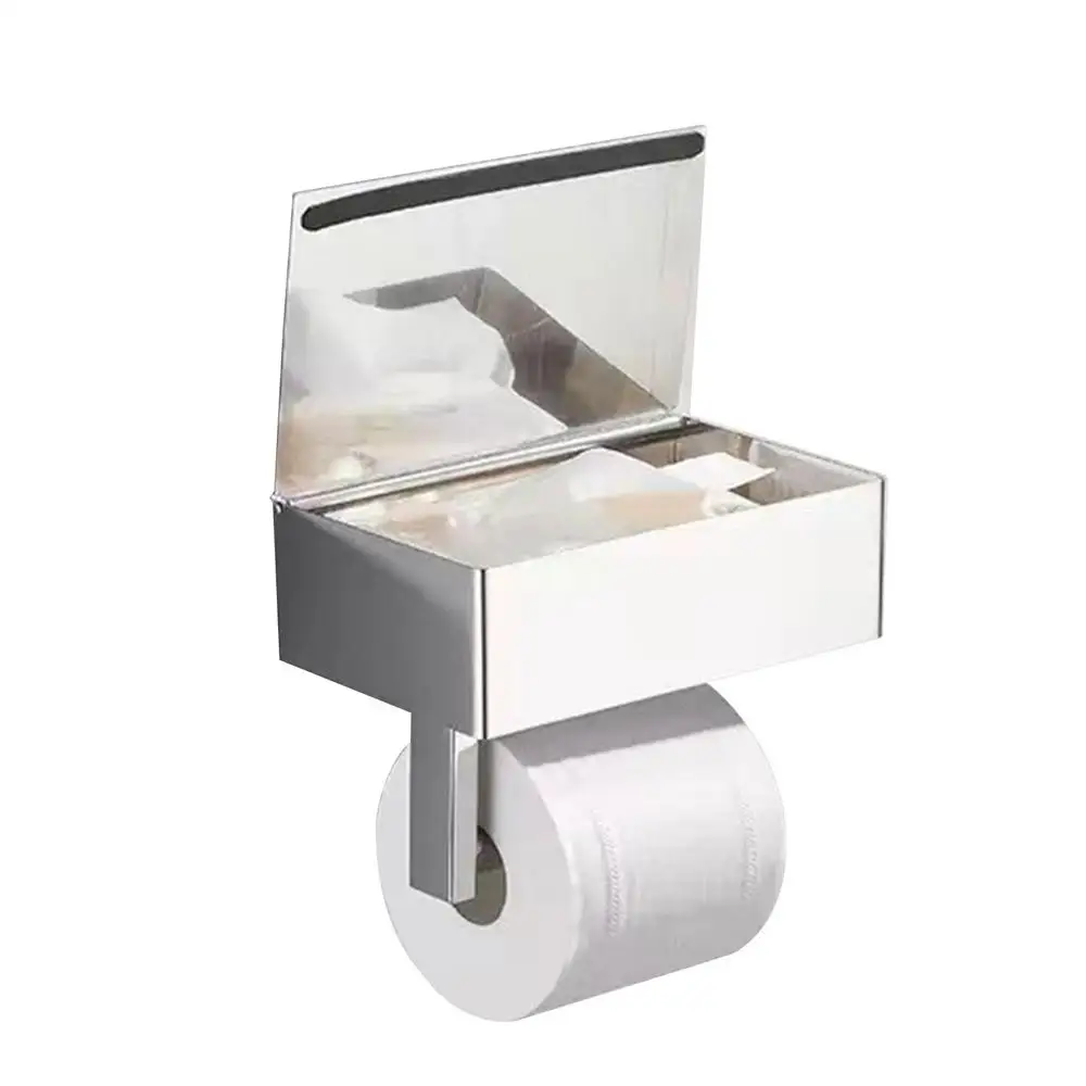 Day Moon Designs Matte Black Toilet Paper Holder with Shelf, Wipe Holder  for Bathroom Flushable Wipes Dispenser Toilet Paper and Wipes Holder Toilet