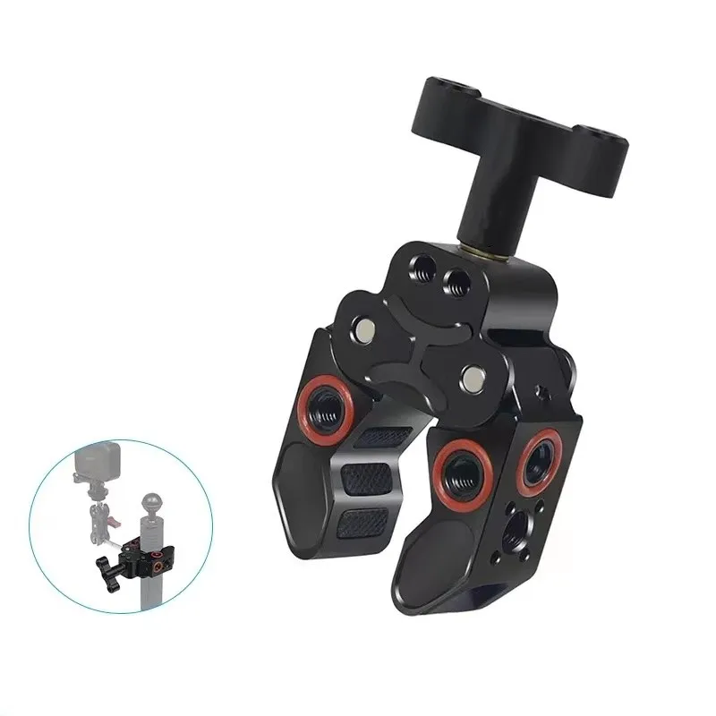 New Crab Clamp Camera Photography Multi-Function Power Clamp Gimbal C Type Power Clamp Supporto Per Estensione Desktop