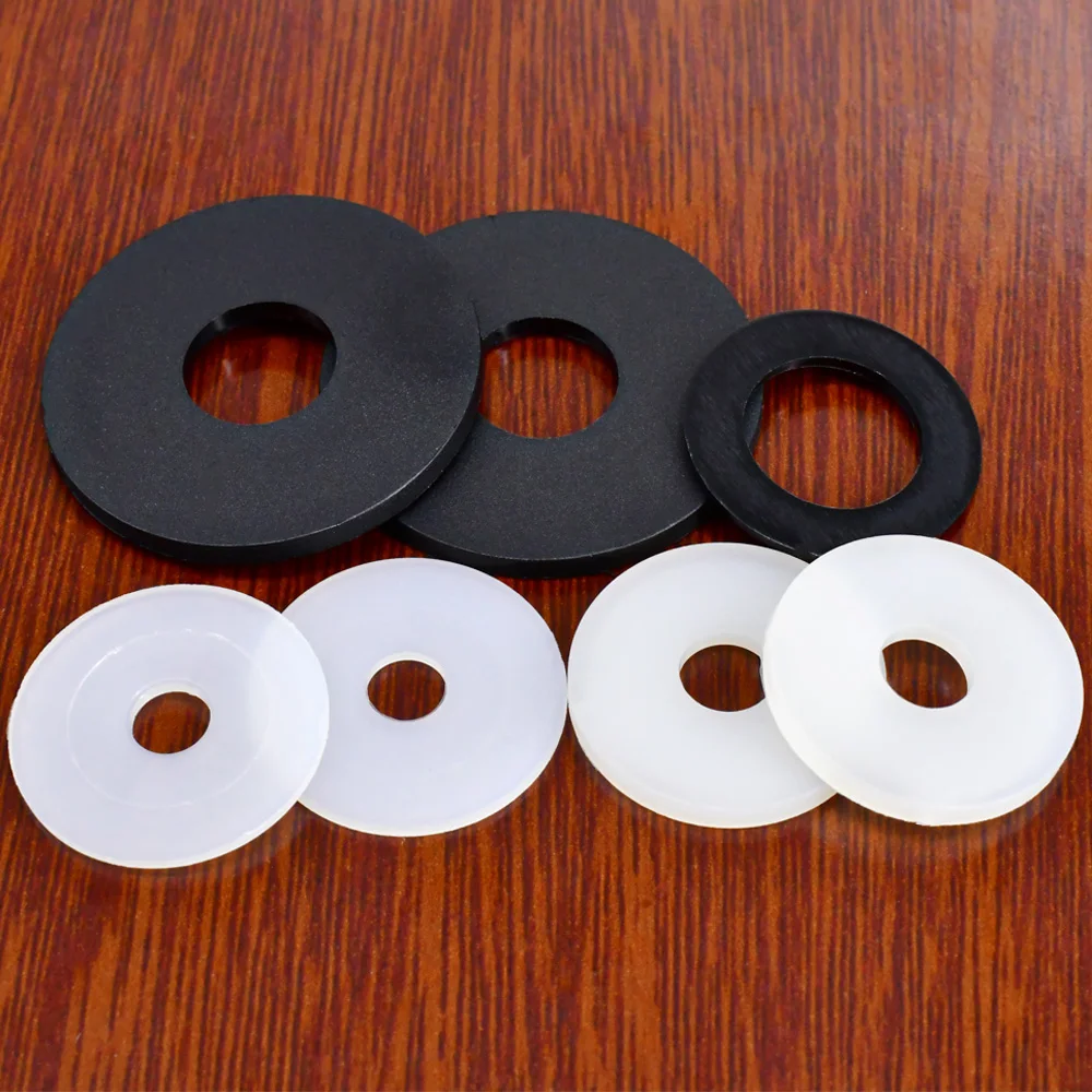 Washers and Gaskets M2-M24 Nylon Flat Rubber Spacer Plastic Insulation Waterproof Sealing For Screw Bolts