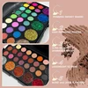 29 Colors Eyeshadow Palette Set with Mascara Eyeshadow Brush Earth Color Waterproof Long Lasting Music Festival Cosmetics Makeup 6